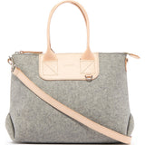 Graf Lantz Bedford Satchel Bag | Granite Felt / Natural Leather 5340Gnt