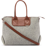 Graf Lantz Bedford Satchel | Granite Felt / Sienna Leather 5340Gs