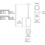 Artemide Gople Mini Suspension Max | 7W E12 Black-Copper