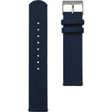 Sternglas Nylon Vegan Strap 20mm | Midnight Blue Silver