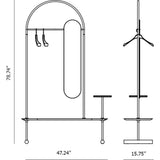 Nomon Arco Clothing Rack and Mirror