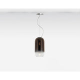 Artemide Gople Mini Suspension Max | 7W E12 Chrome/Bronze Ext 15FT