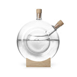 Mater Furniture Double Bottle | Borosilicate Glass/Oak Wood Block/Cork Plugs