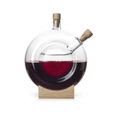 Mater Furniture Double Bottle | Borosilicate Glass/Oak Wood Block/Cork Plugs