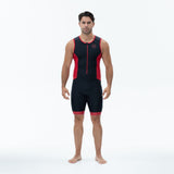 Zone3 Men's Aquaflo Plus Trisuit | Black/Red