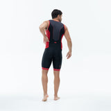 Zone3 Men's Aquaflo Plus Trisuit | Black/Red