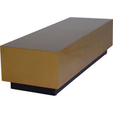Nuevo Asher Coffee Table | Gold Stainless Steel X Brushed