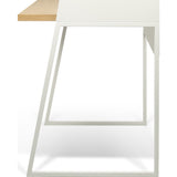 TemaHome Volga Desk | Oak / Pure White 165064-VOLGA
