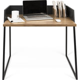 TemaHome Volga Desk | Walnut / Pure Black 165064-VOLGA