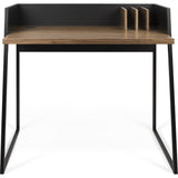 TemaHome Volga Desk | Walnut / Pure Black 165064-VOLGA