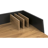 TemaHome Volga Desk | Walnut / Pure Black 165064-VOLGA