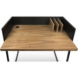 TemaHome Volga Desk | Walnut / Pure Black 165064-VOLGA