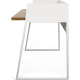 TemaHome Volga Desk | Walnut / Pure Black 165064-VOLGA