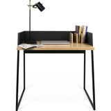 TemaHome Volga Desk | Oak / Pure Black 165064-VOLGA
