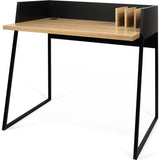 TemaHome Volga Desk | Oak / Pure Black 165064-VOLGA