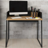 TemaHome Volga Desk | Oak / Pure Black 165064-VOLGA