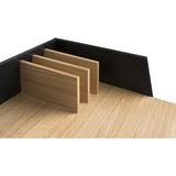 TemaHome Volga Desk | Oak / Pure Black 165064-VOLGA