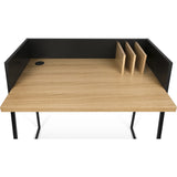 TemaHome Volga Desk | Oak / Pure Black 165064-VOLGA