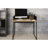 TemaHome Volga Desk | Oak / Pure Black 165064-VOLGA