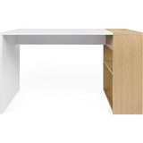 Temahome Harbour Desk | Pure White / Oak