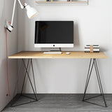 TemaHome Flow Desk | Oak / Black Lacquered Steel 190040-FLOW