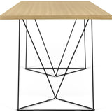 TemaHome Flow Desk | Oak / Black Lacquered Steel 190040-FLOW