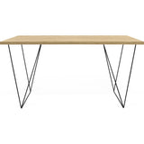 TemaHome Flow Desk | Oak / Black Lacquered Steel 190040-FLOW