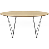 TemaHome Row 150 Round Trestle Dining Table | Oak / Black Steel 9500.053566