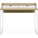 Temahome Rise Desk | Light Oak/White