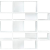 TemaHome London Composition Bookcase 2010-002 | Pure White Frame, Pure White Backs 098020-LONDON2