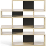 TemaHome London Composition Bookcase 2010-002 | Oak Frame, Pure Black Backs 098020-LONDON2