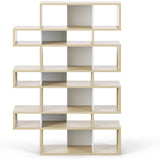 TemaHome London 003 Compostition Bookcase | Oak Frame, Pure White Backs 9500.319723