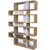 TemaHome London 003 Compostition Bookcase | Oak Frame, Pure White Backs 9500.319723