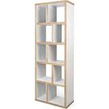 TemaHome Berlin 5 Levels Bookcase 70 Cm | Pure White / Plywood 118999-BERLIN570
