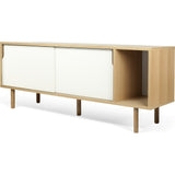 TemaHome Dann Sideboard | Oak Frame, Pure White Doors, Oak Feet 163011-DANN