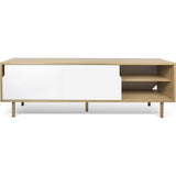 TemaHome Dann Sideboard 201 w/ Wood Legs | Oak / Pure White 163082-DANN195
