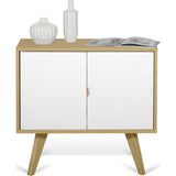 Temahome Brigitte Small Sideboard | Oak/Pure White