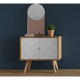 Temahome Brigitte Small Sideboard | Oak/Pure White