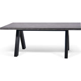 TemaHome Apex Extending Dining Table | Concrete Look / Pure Black 147040-APEX