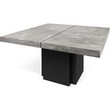 TemaHome Dusk 130 Dining Table | Concrete Look / Pure Black 9500.613234