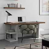 TemaHome Multi 160 Storage Leg Table | Walnut Top / Pure White Legs 9500.620171