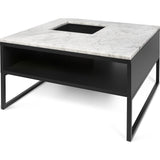 TemaHome Sigma Coffee Table | White Marble / Black 179042-SIGMA