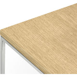 TemaHome Gleam 20x20 Side Table | Oak / Chrome 187042-GLEAM20