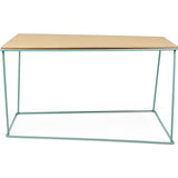 TemaHome Opal Wide Side Table | Oak / Sea Green Lacquered Steel 201042-OPAL