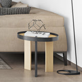 Temahome Bruno Side Table | Oak/Pure Black