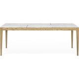 Temahome Utile Dining Table | White Marble/Oak