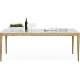 Temahome Utile Dining Table | White Marble/Oak