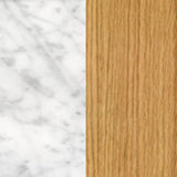 Temahome Utile Dining Table | White Marble/Oak