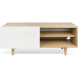 TemaHome Cruz Tv Table | Oak / Pure White 185060-CRUZTV