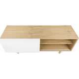 TemaHome Cruz Tv Table | Oak / Pure White 185060-CRUZTV